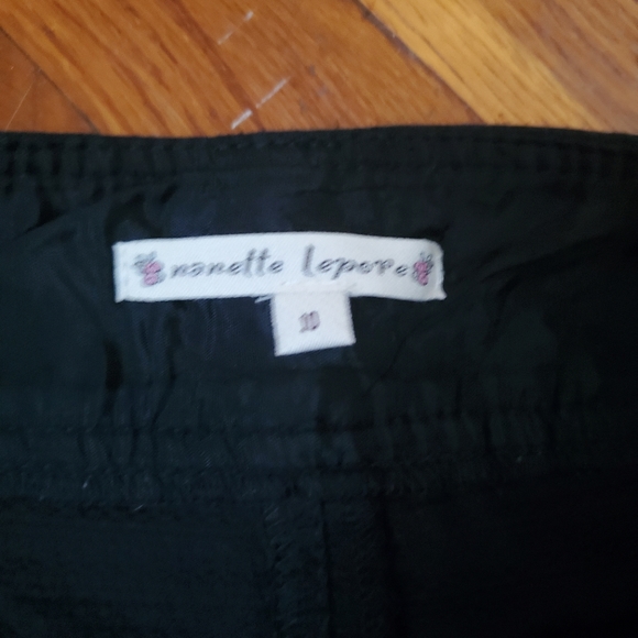 Nanette Lepore Black Casual Pants Flare Bootcut Size 10 - Picture 3 of 6